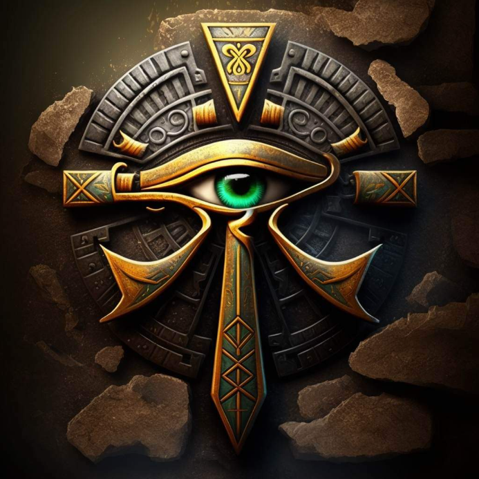 Ankh et Œil d'Horus, ce sont les crédos du site mis sous symboles.